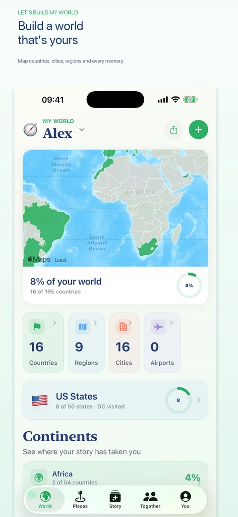 Current My World app promotional screenshot