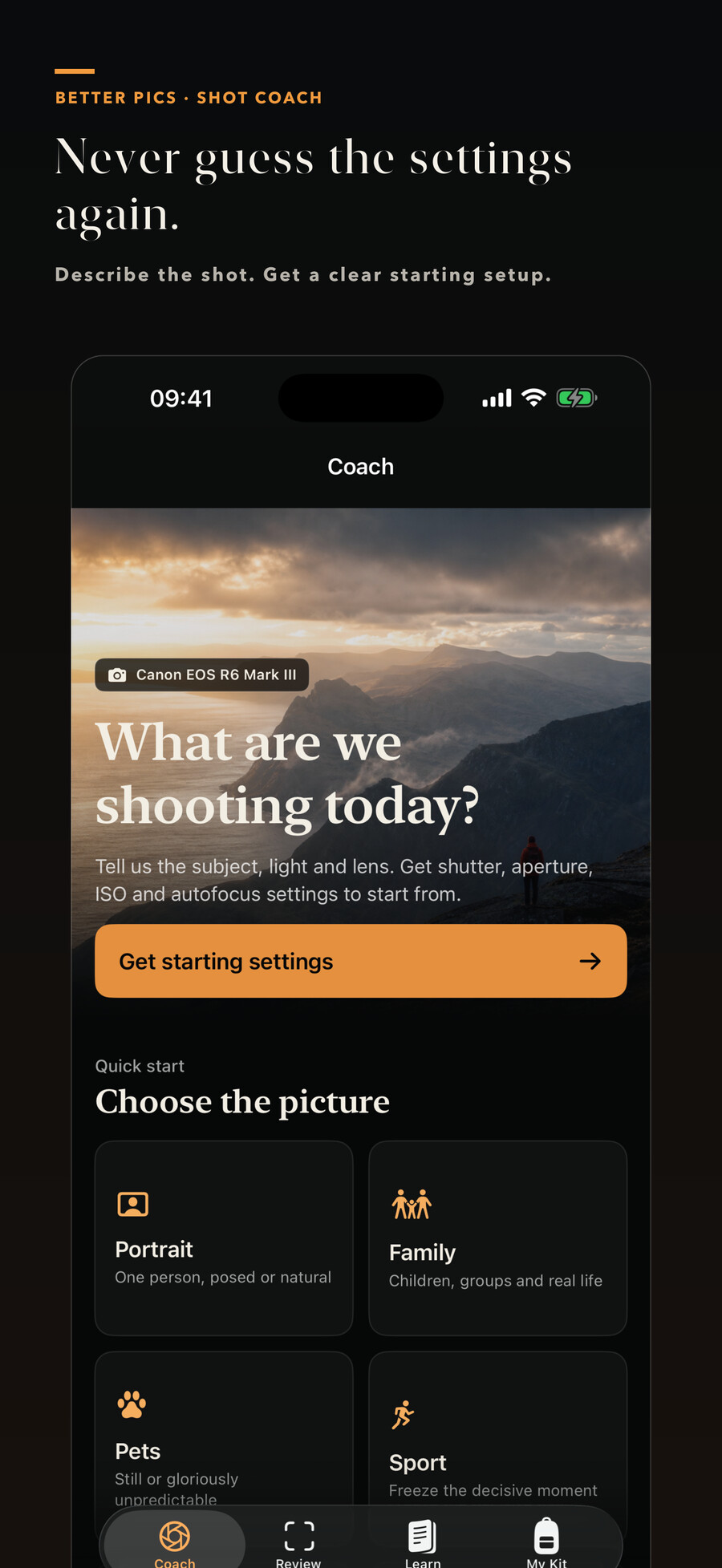 Let’s Build Better Pictures camera coach