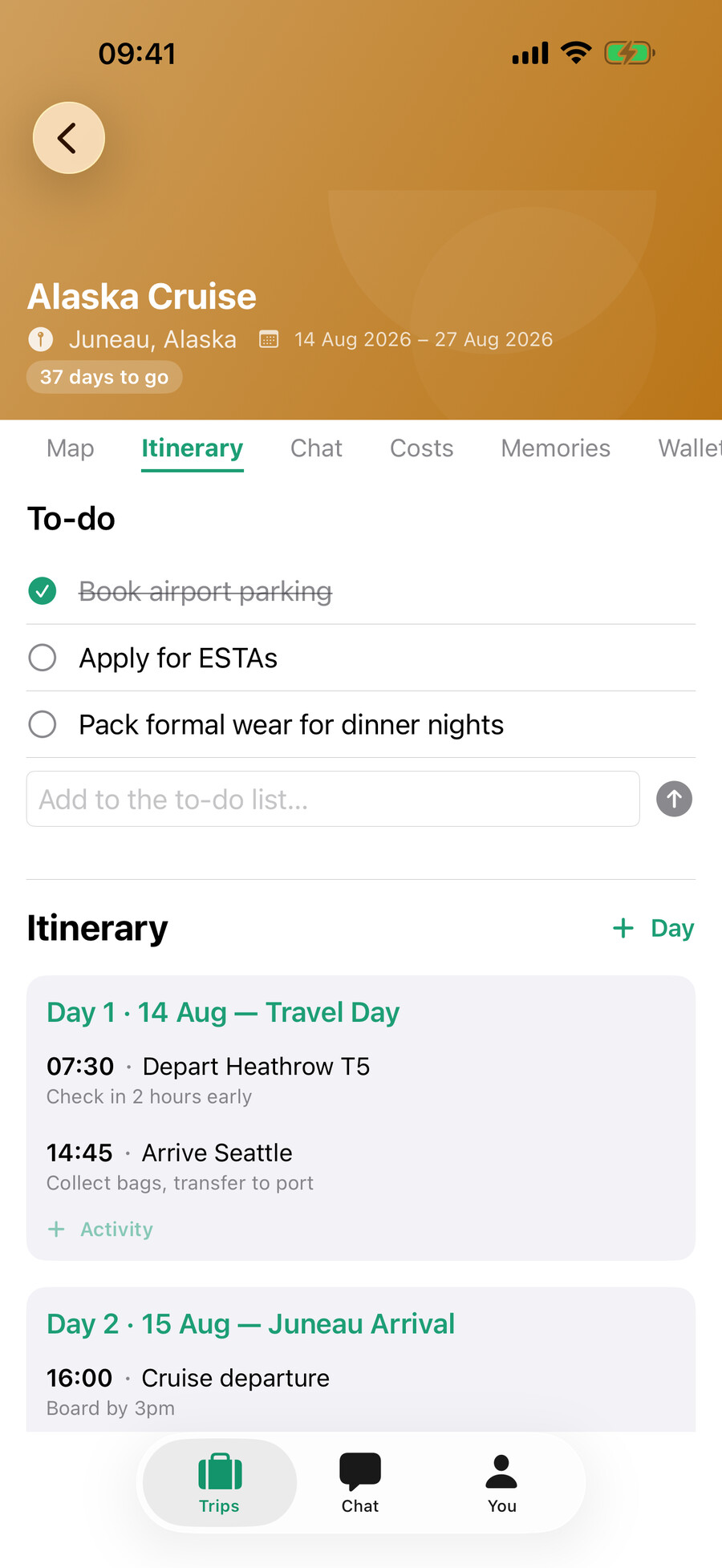 Family Trips day-by-day itinerary